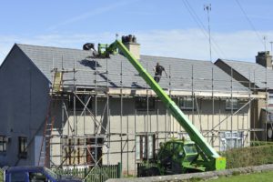 house and scaffold